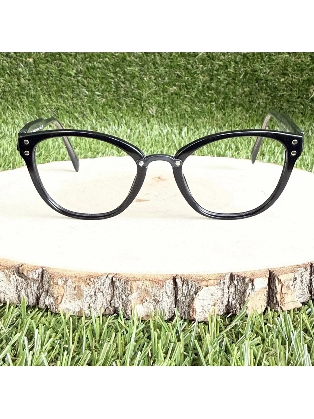 Miu Miu Eyeglasses Frames Cat-Eye VMU 04Q Glasses Black Gray 52-20-140 Italy